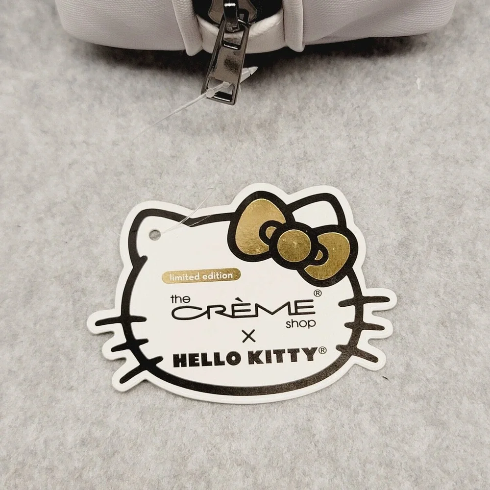 The‎ Crème Shop x Hello Kitty Sanrio Makeup Pouch Golden Sparkle Icon Bow Travel